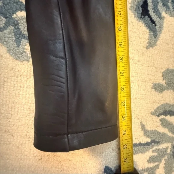 Michael Kors Black genuine Leather biker Jacket women’s xl